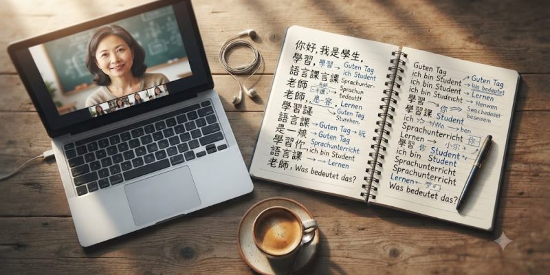Mandarin y Aleman en AE virtual class